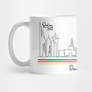 Doha Skyline - Qatar 2022 - Deutschland Mug